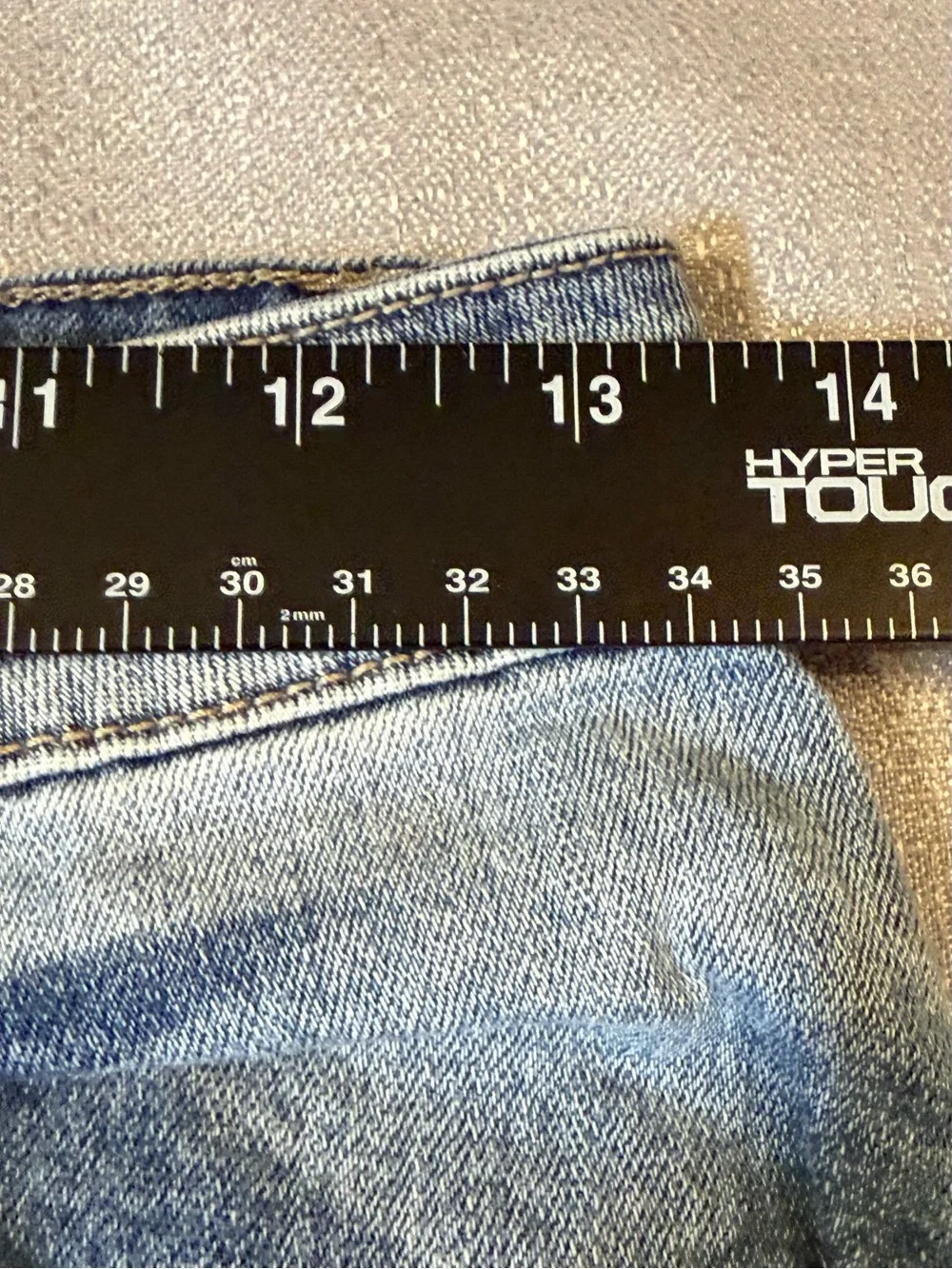 Hype Light Blue Frayed Hem Wide-Leg Jeans